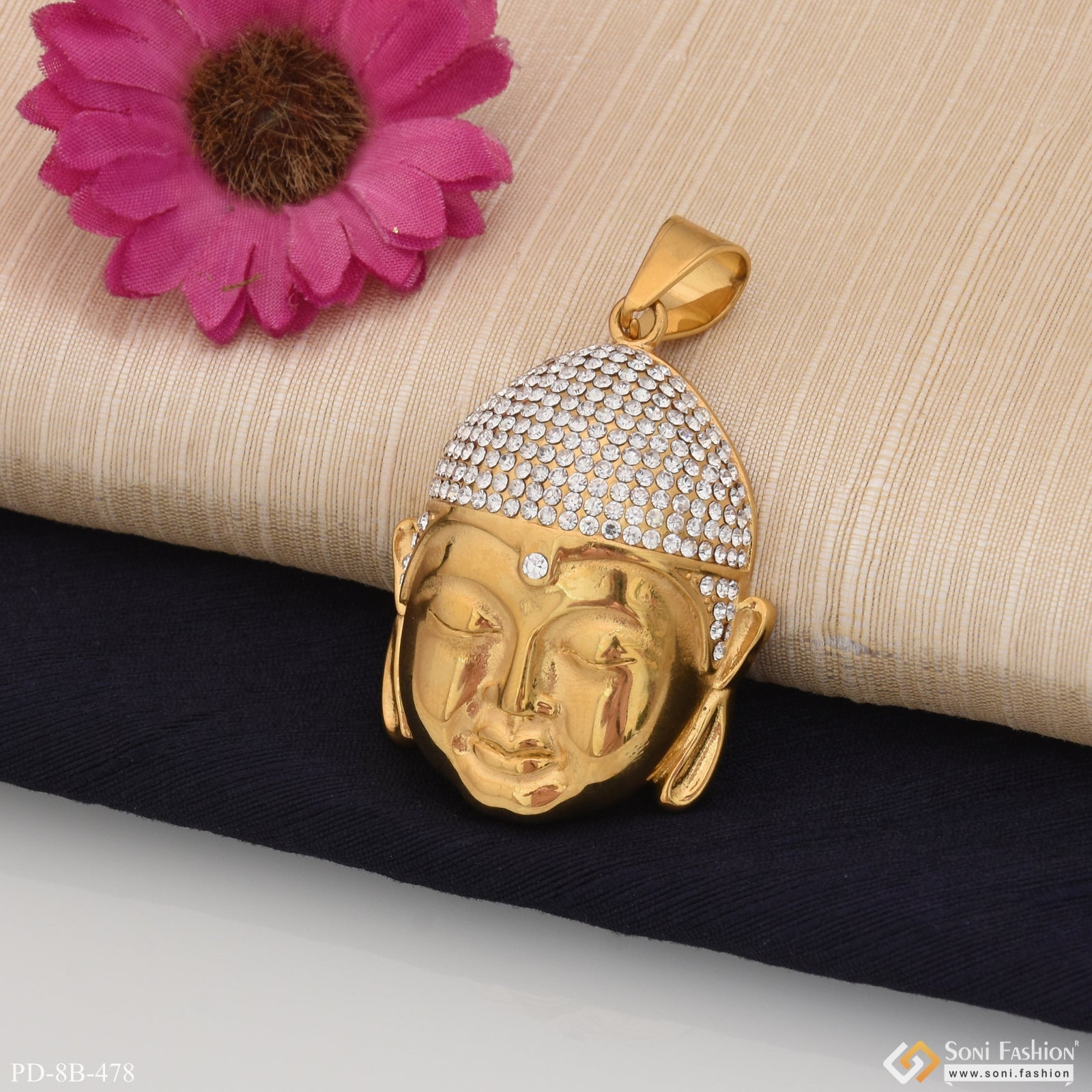 Buddha with Diamond Distinctive Design Best Quality Pendant for Men - Style B478