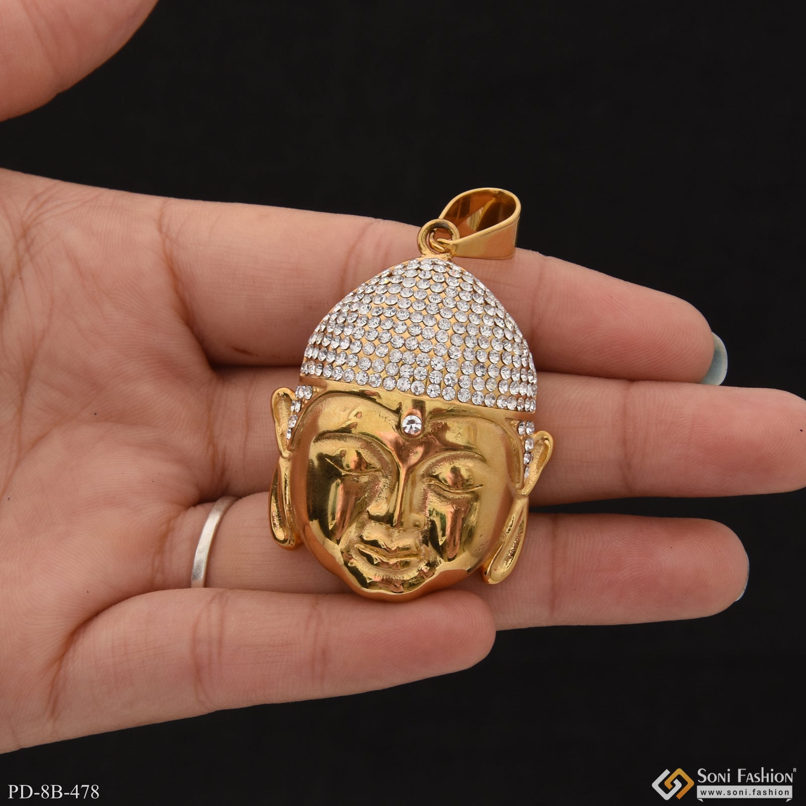 Buddha with Diamond Distinctive Design Best Quality Pendant for Men - Style B478